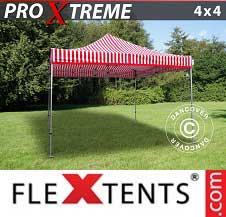 Tente Pliante FleXtents Pro Xtreme 4x4m Rayé