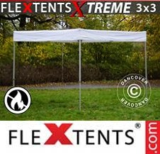Tente Pliante FleXtents Pro Xtreme 3x3m, blanc, M2