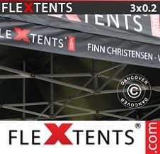 Tente pliante FleXtents PRO avec impression numérique 3x0,2m
